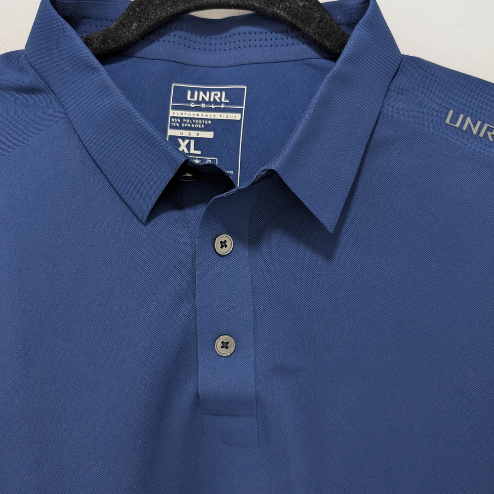 UNRL Men's Classic Navy Polo Shirt